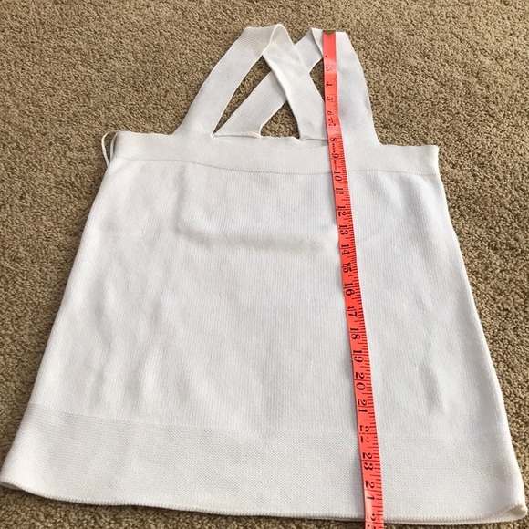 LOFT Size SP white knit Tank top - Picture 7 of 8